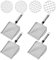 4 filtri da giardino in acciaio inox, 2/2,8/3,8/5 mm, colino per compost con manico, colino da giardino, setaccio per compost in acciaio inox, pala portatile per giardinaggio e agricoltura