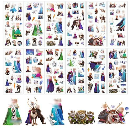 100Pcs Ice and Snow Stickers, Cute Stickers for Boys Girls, Stickers for Kids Party Bags Filler, Waterproof Vinyl Stickers for Laptop, Skateboard, Scrapbooking, Bedrooms (Snow)