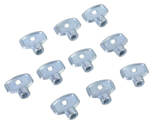 Heizkörperventile, Schlüssel, Heizungsschlüssel, Handwerkzeug, Auspuffventile, Schlüssel, Lüftungsschlitz, Zentralheizungswerkzeug, Heizkörperzubehör, 10 Stück