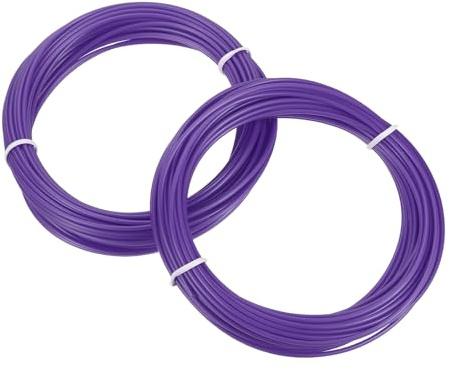 sourcing map 3D-Stift-Filament, 1,75 mm Durchmesser, 10 m Länge, PLA-3D-Druckstift-Filament-Nachfüllpackungen für 1,75 mm 3D-Druckstift, Lila, 2 Stück