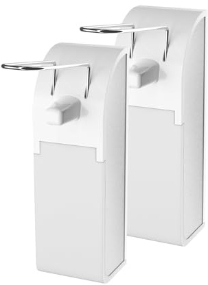 HOUSEHOLD WORLD Desinfektionsspender,Aluminium, Seifenspender für 1000ml,2er Set,Seifenspender zur Wandbefestigung, Eurospender für Desinfektionsmittel, Soap Dispenser, Desinfektionsmittelspender