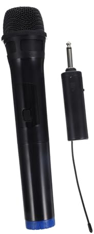 LOEFLIFA Microfono Wireless Karaoke per Ragazzo Ragazza Nero in Plastico, Facile da Usare con Riduzione del Rumore, per Performance All'aperto e Uso Domestico