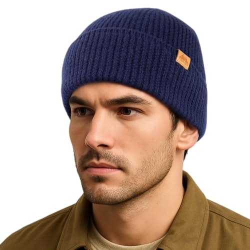 TOP-EX 100% Merino Mütze Strickmütze Klassische Wollmütze, Warme Wintermütze Beanie für Damen & Herren Weich & Stretchy- Atmungsaktiv & Unisex