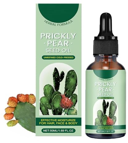 Olio di semi di cactus, olio di cactus biologico puro al 100%, idratante, anti-età e nutriente per la pelle. Adatto a viso, pelle, capelli e unghie.