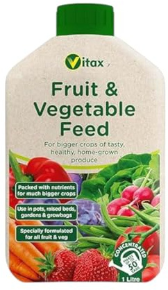 Fruit & Vegetable Feed 1L – Fast-Acting Liquid Fertilizer with Nitrogen, Phosphorus & Potassium for Strong Roots Healthy Growth & Tastier Bumper Crops Concentrated Formula Makes 225 Litres