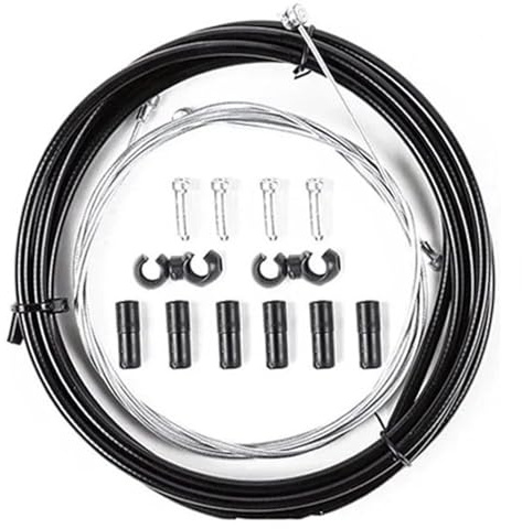 cyklar bakbromstrumma Cykel V Broms Set Road Mountain Bike Fälgbromsar Kit V Bromsok Kabel Lever Line Dragande fälgbroms Bakre rullbromssats(1Pair Brake Cable)