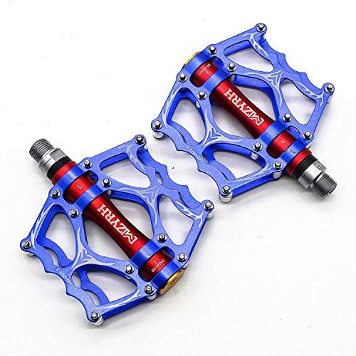 9/16 Fahrradpedale CNC Aluminium Mountainbike Fahrrad Pedale, rutschfeste Pedalen mit 3 Abgedichtete Lager für MTB BMX Rennrad Trekking Road Bike City Bike 40