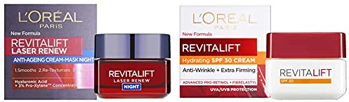 L'Oreal Revivalift Night Cream, 50 ml & L'Oréal Paris Revitalift Day Cream SPF 30, 50ml