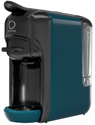 Omnia Macchina da caffè Universale Multi Capsula 2 sistemi inclusi Compatibili Con Nespresso e Con Nescafe Dolce Gusto, con Stand-By automatico e Pompa a 19 bar (Nebula Teal) - L' Emporio del Caffè
