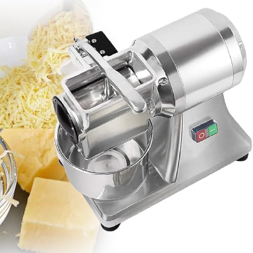 Rallador y rebanador eléctrico comercial de queso, molinillo giratorio de alta capacidad de 88 libras/hora para queso y chile, ideal para restaurantes y catering
