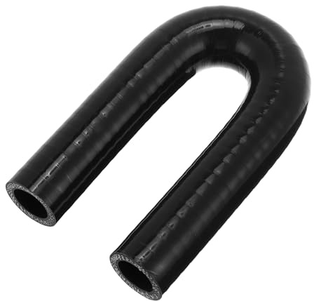 X AUTOHAUX Codo De Silicone En Forma De U De 180 Grados 19mm 3/4 ID Manguera De Refrigerante Universal Azul Para Automóvil Tubo De Goma Reforzado De 4 Capas Manguitos De Admisión