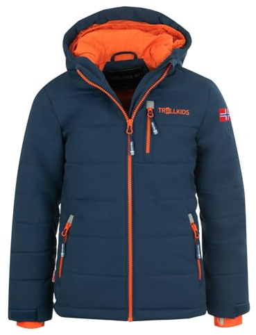 Trollkids Kids Hemsedal Snow Jacket XT 128, Mystic Blue