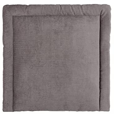 KraftKids Cambiador en pana ancha, gris, 75 x 70 cm (ancho x profundidad), cojín cambiador