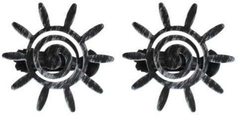 Raffhalter, dekorative Vorhangklammern aus Metall, Sonnenmodell, schwarz und silberfarben, 2 Stück