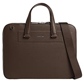 Calvin Klein Minimalism Slim Laptop Bag Chester Brown