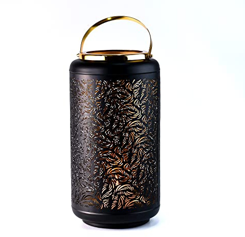 Marrakesch orientalische Laterne Windlicht 38cm | Laternen für Draußen Caja groß als Dekoration
