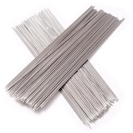 Sosoport 100st Rostfreier Grillstab Lagerfeuergabeln Marshmallow-spieße Metallspieße Zum Grillen Maisstangen Marshmallow-röststab Marshmallow-süßigkeiten Grillstäbchen Grillschild Draussen