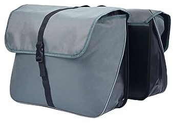 Generisch Bikemate Fahrradtaschen Doppeltaschen Geräumiges Hauptfach mit Überschlaglasche (Grün)
