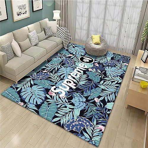 RUGMRZ Salon Auslegware Wohnzimmer, Laubenzimmer, Schlafzimmer Teppich Weihnachten blau großer Teppich Kinder Zimmer für Jungs Teppich Salon Auslegware korridor200x300CM