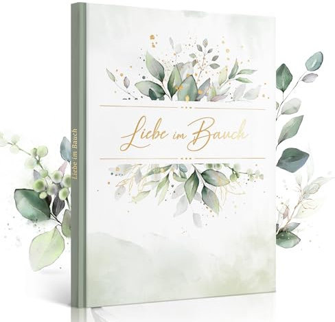 Schwangerschaftstagebuch - Mein Erstes Jahr Babyalbum - Das Babytagebuch & Erinnerungsbuch für Mädchen & Jungen - Geschenkidee für werdende Mütter