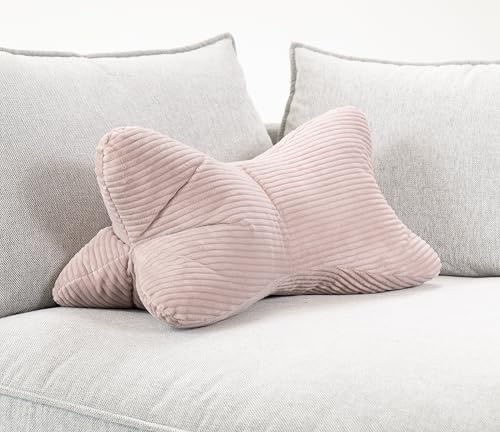 CozyKing Leseknochen XXL 60x30x30 cm Cord Rosa Nackenkissen Knochenkissen Nackenrolle Lesekissen Öko-Tex 100 Zertifiziert und 60°C waschbar - Kissen für Nacken, Knie oder Bauch zum Lesen oder Relaxen
