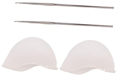 Beatifufu 2set Cappucci Silicone Per Colorazione Capelli Con Aghi Cuffie Per Colpi Di Sole Strumenti Professionali Per Tintura Te Leggeri e Riutilizzabili Per Casa e Salone