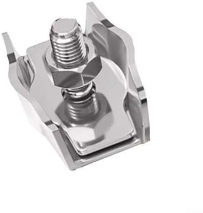 Jonikuper Drahtseilklemme M6 / M8 Kabelklemme (10 Stück), 304 Edelstahl, Einzeldrahtseilklemme, Drahtseilklemme, Einzelklemmenkopf (M6)
