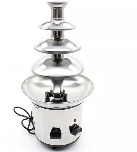 Derretidor de chocolate, 170 W, 4 pisos, fondue de chocolate, fuente de chocolate, 220 V, olla eléctrica para derretir chocolate, olla antiadherente, olla profesional para dulces, crisol de fusión