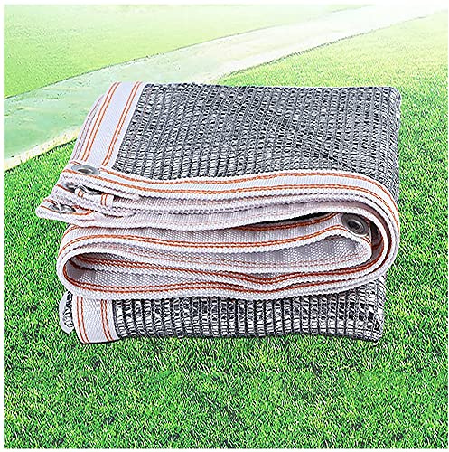 Tenda da sole riflettente per giardino con foglio di alluminio in rete traspirante bianco panno di protezione solare 70% tasso di ombra ideale per piante da prato in serra 3 × 8 m/10 × 26ft