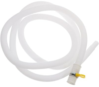 LOLIPPYY Flexible Air Conditioner Drain Hose Extension with Clamp PE Tubing for Outdoor Unit Water Drainage Leak Replacement for Home Office HVAC