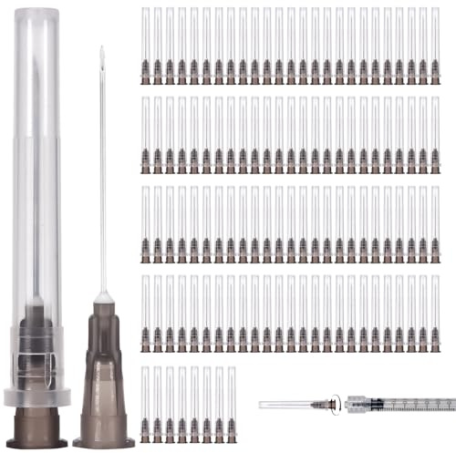 110 Pcs Accessoires De Distribution, 22 G 0,7-30 mm Tubes Industriels, Accessoires De Laboratoire Industriels, Accessoires pour Aiguilles pour Usage Domestique, Laboratoires Scientifiques