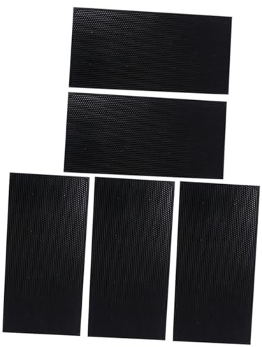 VANZACK 5 Stück Teiliges Schwarze Plastik bienenwaben grundplatten für Imkerei Langlebige Glatte Oberfläche Praktische Bienenstock bauhilfe Geeignet für Honigproduktion und