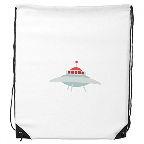 DIYthinker Universum och Alien UFO-ryggsäck shopping present sportväska