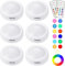 Cadrim RGB Schrankleuchten mit 2 Fernbedienung,LED Schrankbeleuchtung Nachtlicht Schranklicht 13 Farben RGB Schrank Lichter,Batteriebetriebene Schrankleuchten Beleuchtung Dimmbar (weiß)
