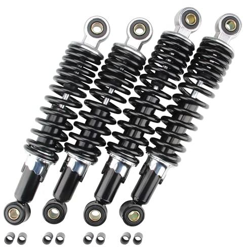 Citomerx Stoßdämpfer Tieferlegung Set schwarz 240 mm + 260 mm | Kompatibel mit Simson Schwalbe KR51 Star