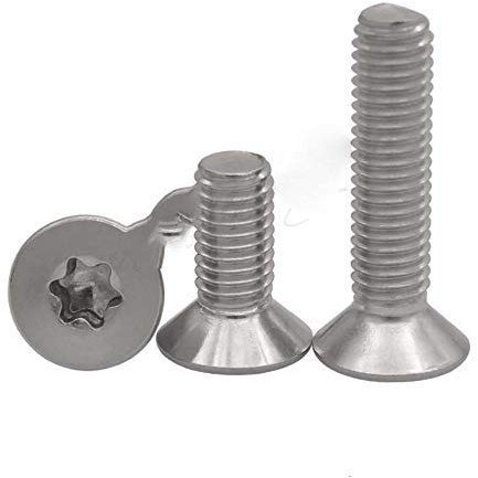10/50 Stück M1.6 M2 M2.5 M3 M4 M5 M6 M8 304 A2-70 Edelstahl GB2673 Sechslappen-Torx-Flachkopfschraube Sechslappenschraube, 30 mm, M4 10 Stück