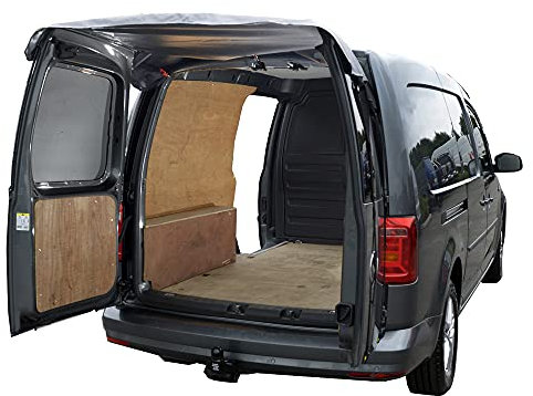 UK Custom Covers To Fit VW Caddy (2004 Onwards) Tailored Rear Barn Door Awning Cover Grey - BDC567GREY