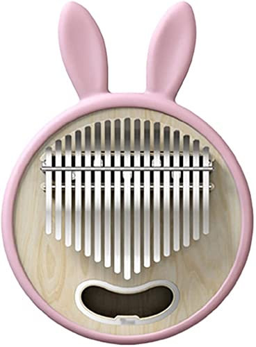 ZHANGZONG daumenklavier Kalimba Instrument Keys Portable kalimbas 17-Tasten-Daumenklavier für Partys, süßes und lustiges Daumenklavier für Reise-Finger-Klavier mit Koffer Ahorn(Color:Yellow;Siz