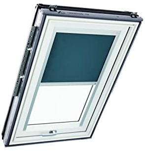 Tenda Oscurante Originale Roto ZRV - Guide di Scorrimento Laterali Argento - per Finestre da Tetto delle Serie R6/R8, i8 e Classic 64/84 - Dimensioni 134/078 | 13/07 - Colore del Tessuto Grigio Scuro