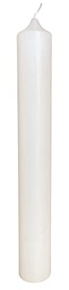 Kopschitz Kerzen Altarkerze 10% Bienenwachs-Anteil Elfenbein 400 x Ø 40 mm in Bester Kirchenkerzen Qualität, 1 Stück