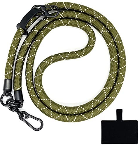 HIRANE Thick Rope Cell Phone Lanyard Spacer, Anti Theft Phone Strap, Adjustable Crossbody Phone Strap, Universal Crossbody Patch Phone Lanyards, for All Smartphone (54)