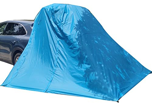 Miuxe Auto-Heckzelt, Tragbares Auto-Kofferraum-Zelt Auto-Kofferraum-Familien-Camping-Zelte, Sonnenschutz Auto-Heckklappe-Markisen Für Fließheck, Hintertür, Heckklappe, 200 * 200 * 200cm