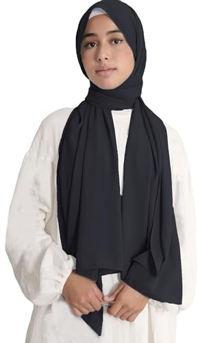 Lina & Lily Damen Hijab Kopftuch Schal aus Medina-Seide