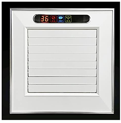 Ventilateurs de ventilation 30 × 30 cm ventilateur de plafond extracteur ventilateurs d'extraction cuisine vent froid ventilateur de refroidissement à distance muet refroidisseur suspendu ioniseur pur