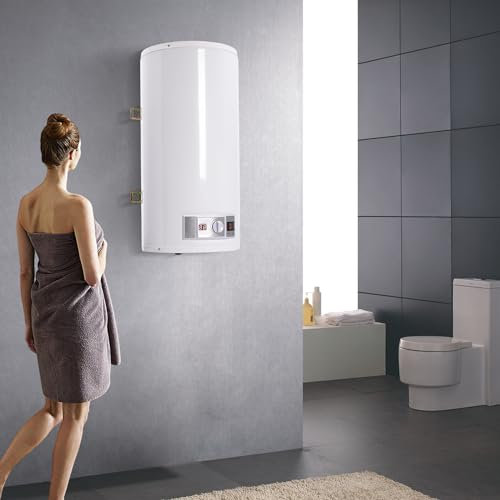 Serbatoio di stoccaggio da 80 l, serbatoio elettrico per acqua calda, 220 V, scaldabagno con doccetta e rubinetto