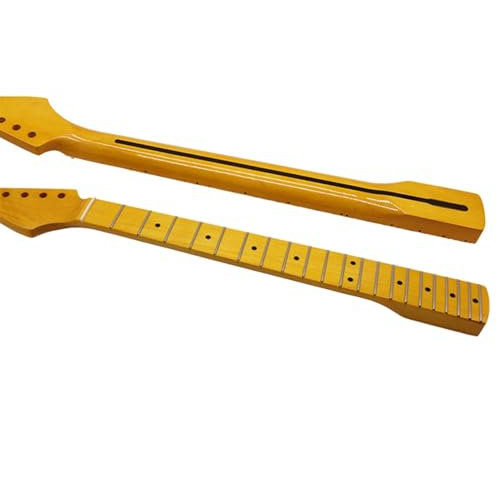 Griffbrett Gitarrenhals Für ST Neck 6 String 21 Fret Links Hand Neck Ahorn Licht Gelb Hochglanz Gitarre Neck DIY Modifizierte Neck(22)