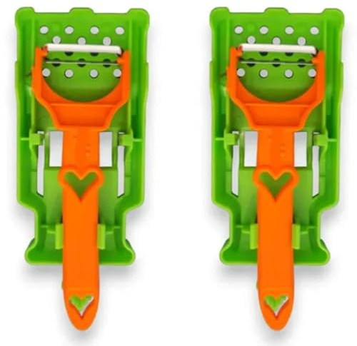 Kznifmk 2X Peeler, Slicer, Multi Peeler Kit, Home Multi Fruit Peeler for Kitchen, Vegetable & Fruit Slicer, Multi Knife Peeler