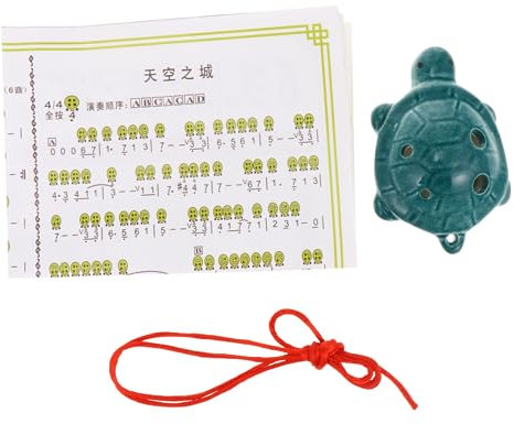 TOYANDONA Flöte Schildkrötenform Porzellan Anfänger Ocarina Kleiner Ocarina Instrument Tragbare Für Kinder