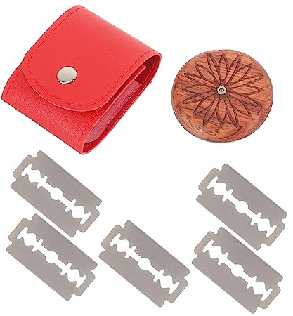 Garneck 1 Set Taglia Pane Cestino Da Pane a Lievitazione Naturale Serrato Lama Per Segnare La Pasta Madre Coltello Ovale Affilatrici Temperamatite Padella Metallo