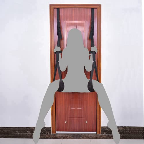 Heavy Duty 400lbs Adult Door Swing - Plus Size Bondage Sling with Soft Seat for Couples, Over-Door Love Swing for Adults Sex Furniture Bondage kit for Sweater Yoga CJ1
